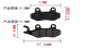 Pastillas de Freno para Kymco Agility, AKT EVO / TTR, TVS y Yamaha Fazer