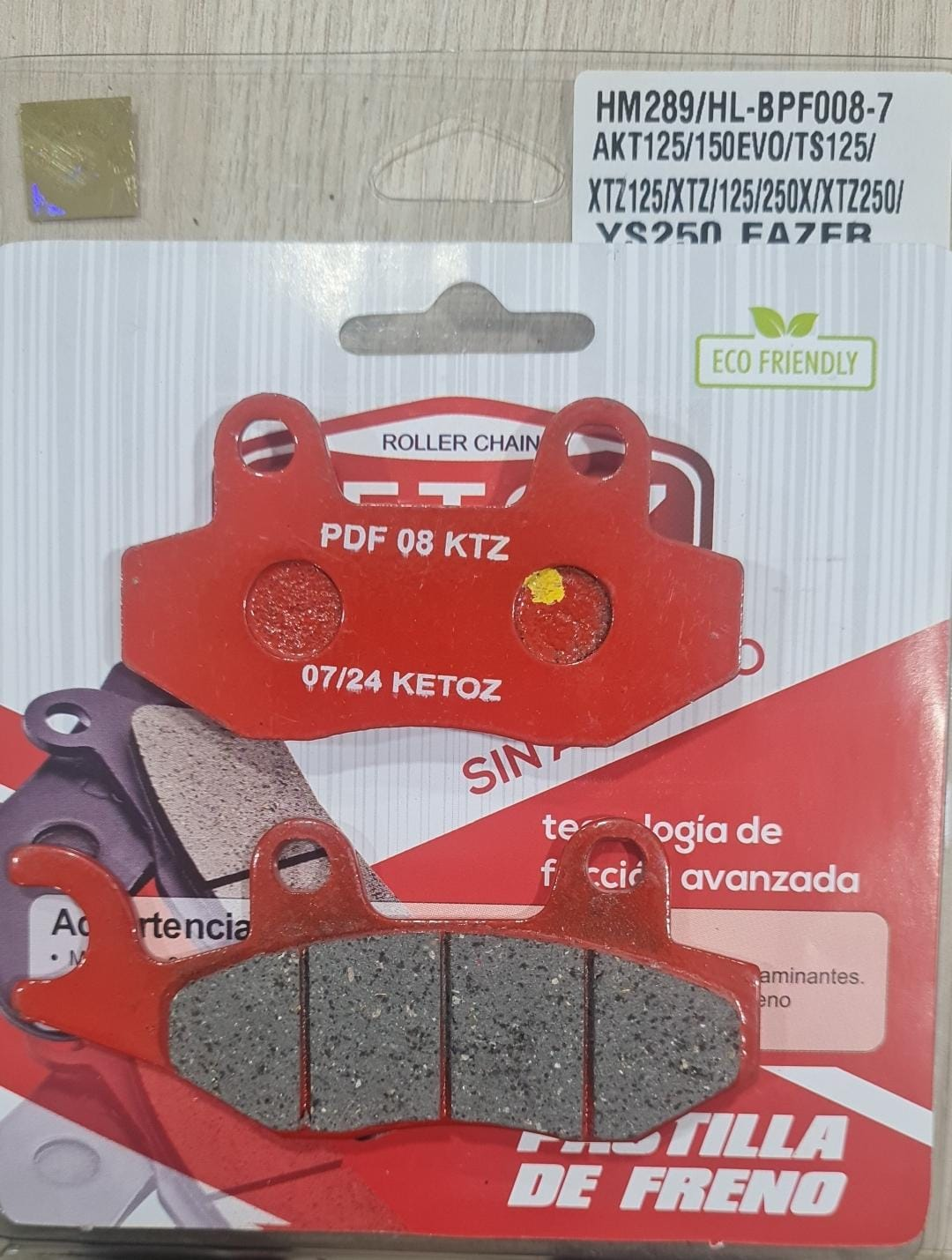 pastilla de freno para Agility