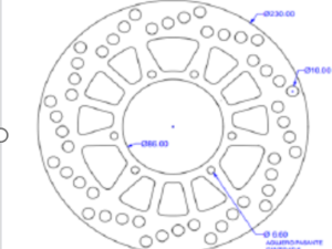 disco de freno delantero Yamaha XTZ 150