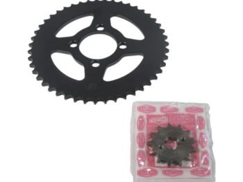 Kit Piñón Ketoz Especial Black 47T–13T Paso 428 para Bajaj Boxer CT 100